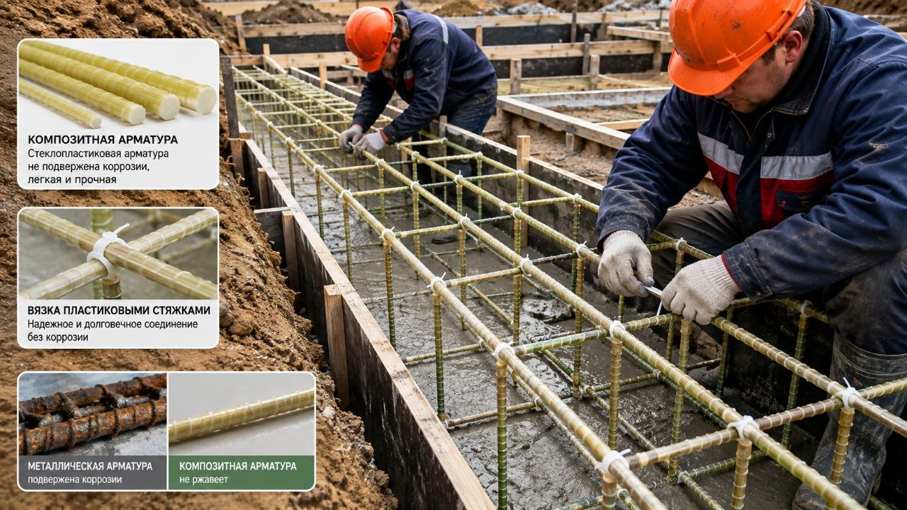 Армирование фундаментов композитной арматурой — полное руководство для строителей и застройщиков